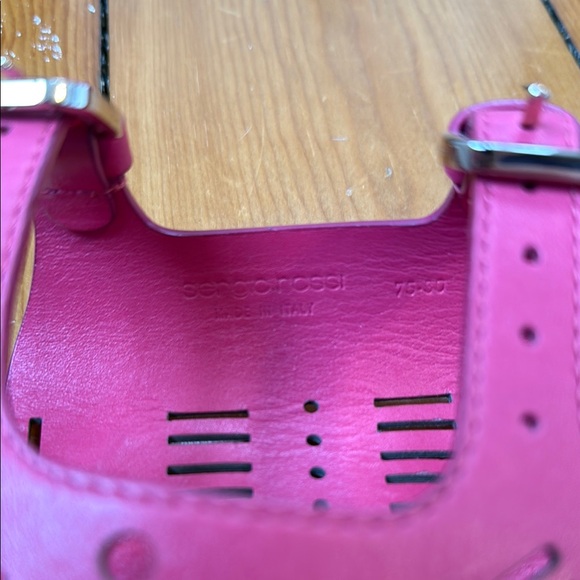 Sergio Rossi Fuchsia Lace-Up Belt main image 3